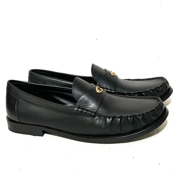 Coach Jolene Black Leather Loafer Shoe Size 11 - Picture 8 of 14